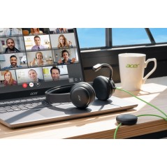Acer GP.HDS11.01N casque Avec fil Arceau Appels Musique Noir