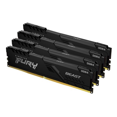 Kingston Technology FURY Beast 128Go 3200MT s DDR4 CL16 DIMM (Kit de 4) Black