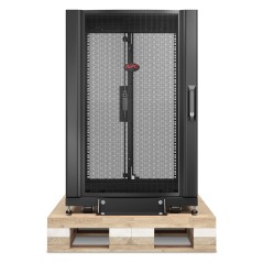 APC Coffret NetShelter SX 18U, pour armoire en rack serveur 600 x 900 mm, avec panneaux latéraux noirs, emballage antichoc