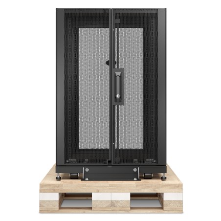 APC Coffret NetShelter SX 18U, pour armoire en rack serveur 600 x 900 mm, avec panneaux latéraux noirs, emballage antichoc