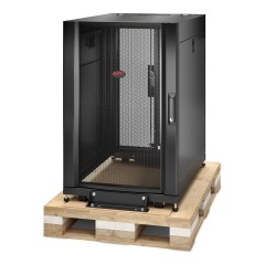 APC Coffret NetShelter SX 18U, pour armoire en rack serveur 600 x 900 mm, avec panneaux latéraux noirs, emballage antichoc