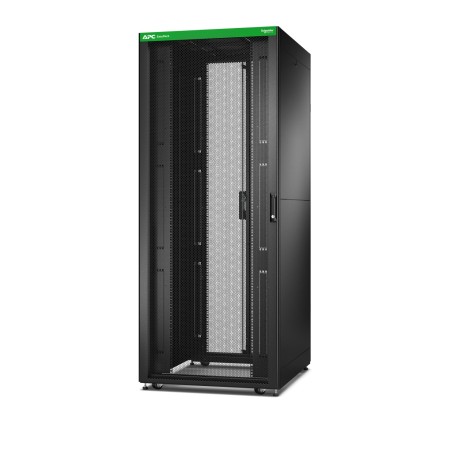 APC Baie EasyRack 800mm 42U 1000mm avec toit, panneau latéral, roulettes, noir