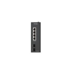 D-Link DIS-100G-06 commutateur réseau Non-géré L2 Gigabit Ethernet (10 100 1000) DIN rail Noir