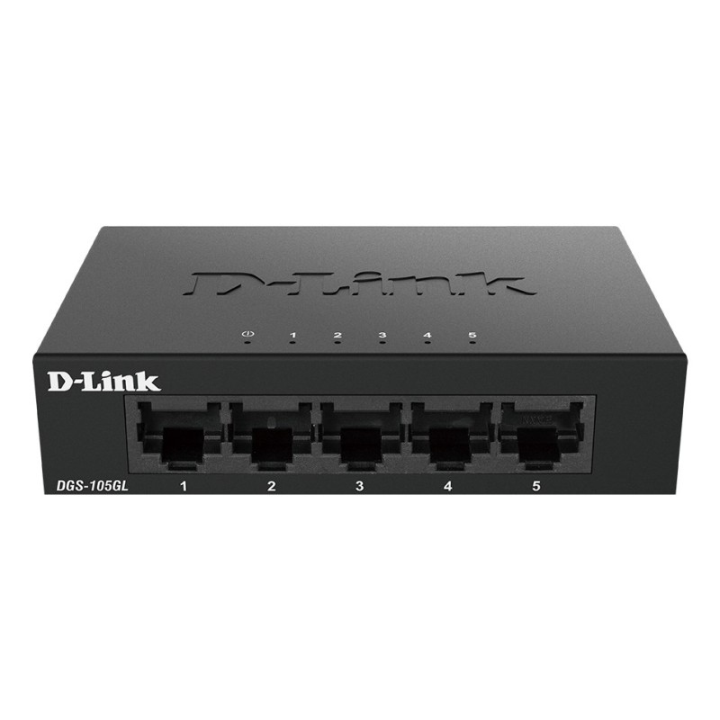 D-Link DGS-105GL/E commutateur réseau Non-géré Gigabit Ethernet (10/100/1000) Noir D-Link DGS-105GL/E commutateur réseau Non-géré Gigabit Ethernet (10/100/1000) Noir