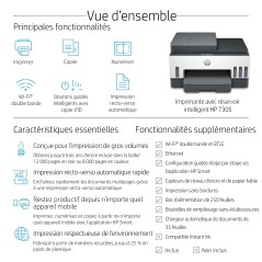 HP Smart Tank 7305 Sans fil All-in-One Couleur Imprimante, Impression recto-verso copieur, scanner