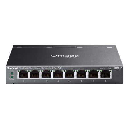 TP-Link Omada ES208GP commutateur réseau Géré L2 Gigabit Ethernet (10 100 1000) Connexion Ethernet, supportant l'alimentation