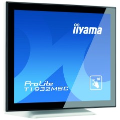 iiyama ProLite T1932MSC-W5AG écran plat de PC 48,3 cm (19") 1280 x 1024 pixels LED Écran tactile Multi-utilisateur Noir, Blanc