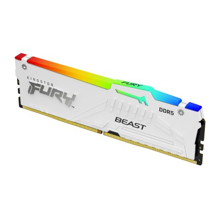 Kingston Technology FURY Beast 32 Go 5600 MT/s DDR5 CL36 DIMM (Kits de 2) White RGB EXPO