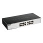 D-Link GO-SW-16G Non-géré L2 Gigabit Ethernet (10/100/1000) 1U Noir