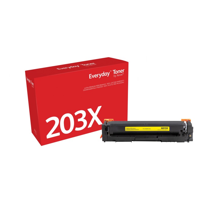 Toner Everyday™ Jaune de Xerox compatible avec HP 203X (CF542X), Grande capacité Toner Everyday™ Jaune de Xerox compatible avec HP 203X (CF542X), Grande capacité