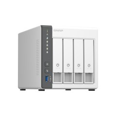 QNAP TS-433 NAS Tower ARM Cortex-A55 4 Go 0 To QNAP QTS Blanc