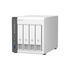 QNAP TS-433 NAS Tower ARM Cortex-A55 4 Go 0 To QNAP QTS Blanc