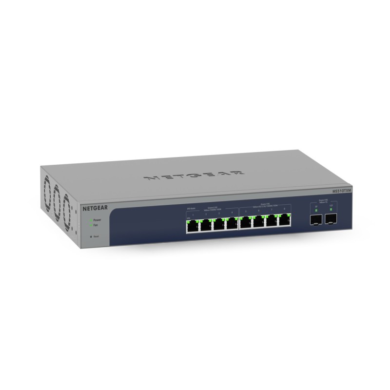 NETGEAR MS510TXM commutateur réseau Géré L2/L3/L4 10G Ethernet (100/1000/10000) Gris, Bleu NETGEAR MS510TXM commutateur réseau Géré L2/L3/L4 10G Ethernet (100/1000/10000) Gris, Bleu