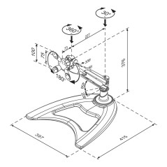 Neomounts FPMA-D945 support d'écran plat pour bureau 76,2 cm (30") Argent