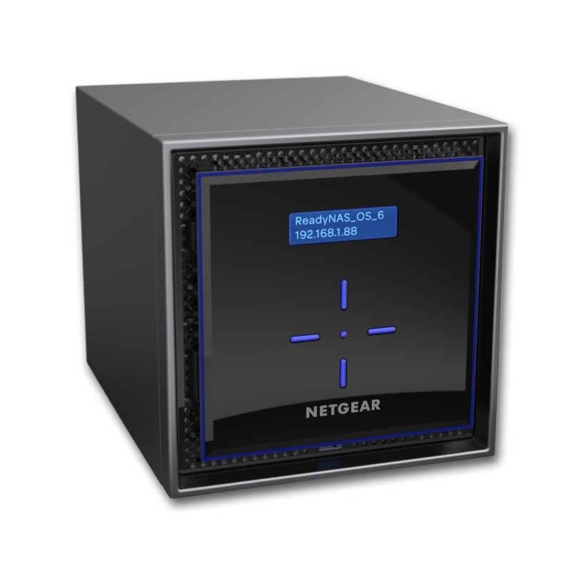 NETGEAR ReadyNAS 424 NAS Bureau Intel Atom® C3338 2 Go DDR4 16 To HDD ReadyNAS OS Noir