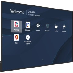 Viewsonic CDE8631-1C Écran d'affichage dynamique Écran plat de signalisation numérique 2,18 m (86") LCD Wifi 500 cd/m² 4K Ultra