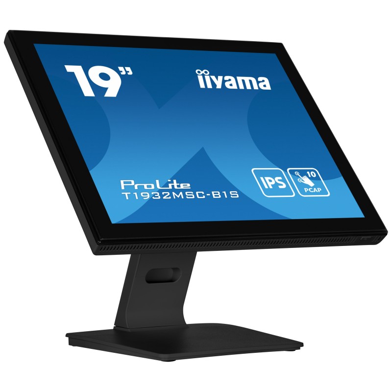 iiyama ProLite T1932MSC-B1S écran plat de PC 48,3 cm (19") 1280 x 1024 pixels Full HD LED Écran tactile Dessus de table Noir iiyama ProLite T1932MSC-B1S écran plat de PC 48,3 cm (19") 1280 x 1024 pixels Full HD LED Écran tactile Dessus de table Noir