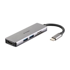 D-Link DUB-M530 station d'accueil Avec fil USB 3.2 Gen 1 (3.1 Gen 1) Type-C Aluminium