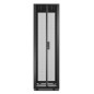 APC EASY RACK 600MM/42U/800MM WITH ROOF SIDE PANEL CASTORS FEET AND 4 BRACKETS NO BOTTOM BLACK Rack autonome Noir