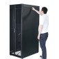 APC EASY RACK 600MM/42U/800MM WITH ROOF SIDE PANEL CASTORS FEET AND 4 BRACKETS NO BOTTOM BLACK Rack autonome Noir