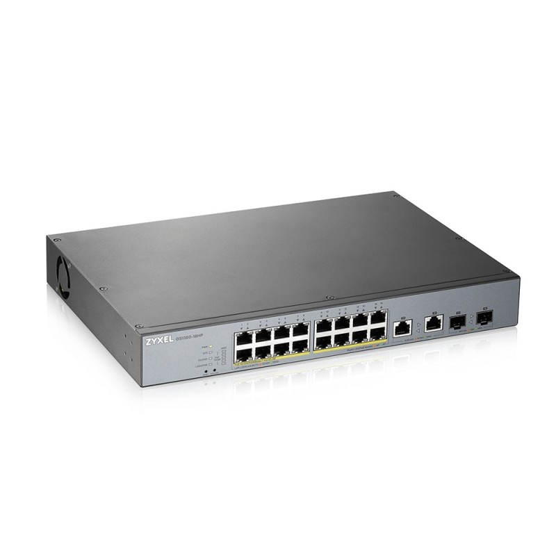 Zyxel GS1350-18HP-EU0101F commutateur réseau Géré L2 Gigabit Ethernet (10/100/1000) Connexion Ethernet, supportant Zyxel GS1350-18HP-EU0101F commutateur réseau Géré L2 Gigabit Ethernet (10/100/1000) Connexion Ethernet, supportant