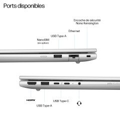 HP ProBook 4 G1q Next Gen AI PC Copilot+ PC Snapdragon X1-26-100 Ordinateur portable 35,6 cm (14") WUXGA 16 Go LPDDR5x-SDRAM