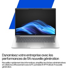 HP ProBook 4 G1q Next Gen AI PC Copilot+ PC Snapdragon X1-26-100 Ordinateur portable 35,6 cm (14") WUXGA 16 Go LPDDR5x-SDRAM