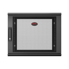 APC NetShelter WX AR109SH4 - 9U, armoire de brassage 19 pouces, montage mural, pré-assemblé, profondeur 400 mm
