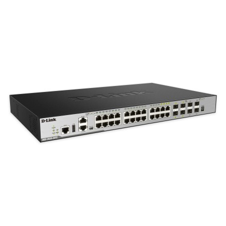 D-Link DGS-3630-28TC commutateur réseau Géré L3 Gigabit Ethernet (10 100 1000) 1U Noir