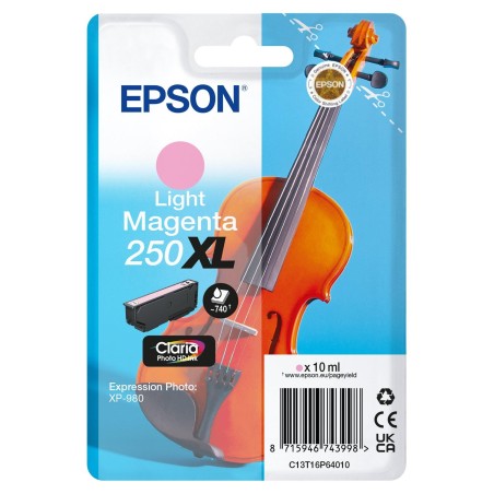Epson 250XL Violin Claria Photo HD cartouche d'encre 1 pièce(s) Original Rendement élevé (XL) Magenta clair