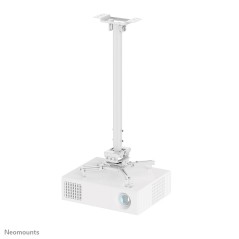 Neomounts CL25-550WH1 Support de plafond pour vidéoprojecteur - h74.5-114.5 cm - installation facile - orientable