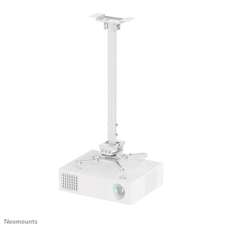 Neomounts CL25-550WH1 Support de plafond pour vidéoprojecteur - h74.5-114.5 cm - installation facile - orientable Neomounts CL25-550WH1 Support de plafond pour vidéoprojecteur - h74.5-114.5 cm - installation facile - orientable
