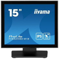 iiyama ProLite T1532MSC-B1S écran plat de PC 38,1 cm (15") 1024 x 768 pixels XGA LCD Écran tactile Noir