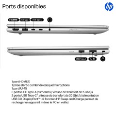 HP ProBook 4 G1i AI Intel Core Ultra 7 255U Ordinateur portable 35,6 cm (14") WUXGA 16 Go DDR5-SDRAM 512 Go SSD Wi-Fi 7