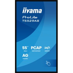 iiyama T5529AS-B1AG Écran d'affichage dynamique En forme de kiosk 138,7 cm (54.6") LED Wifi 450 cd m² 4K Ultra HD Noir Écran