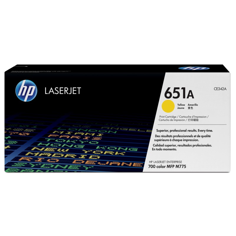 HP 651A toner LaserJet jaune authentique HP 651A toner LaserJet jaune authentique
