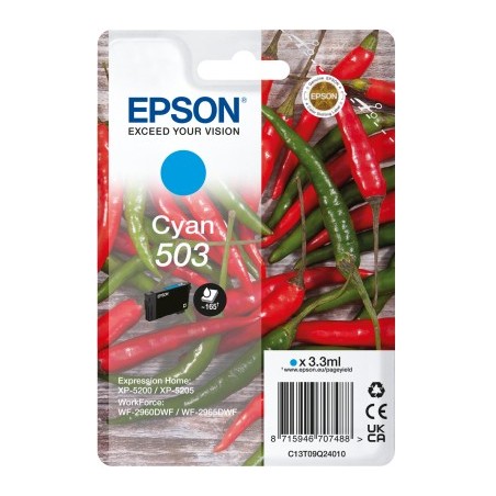 Epson 503 cartouche d'encre 1 pièce(s) Original Rendement standard Cyan