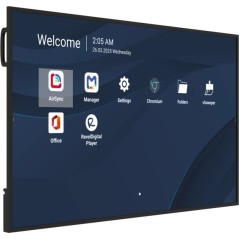 Viewsonic CDE6531-1C Écran d'affichage dynamique Écran plat de signalisation numérique 165,1 cm (65") LCD Wifi 500 cd/m² 4K