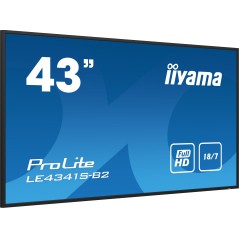 iiyama PROLITE LE4341S-B2 Écran plat de signalisation numérique 108 cm (42.5") LCD 350 cd m² Full HD Noir 18 7