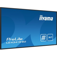 iiyama PROLITE LE4341S-B2 Écran plat de signalisation numérique 108 cm (42.5") LCD 350 cd m² Full HD Noir 18 7