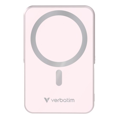 Verbatim Charge 'n' Go Magnetic Wireless Lithium Polymère (LiPo) 10000 mAh Recharge sans fil Rose