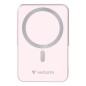 Verbatim Charge 'n' Go Magnetic Wireless Lithium Polymère (LiPo) 10000 mAh Recharge sans fil Rose Verbatim Charge 'n' Go Magnetic Wireless Lithium Polymère (LiPo) 10000 mAh Recharge sans fil Rose