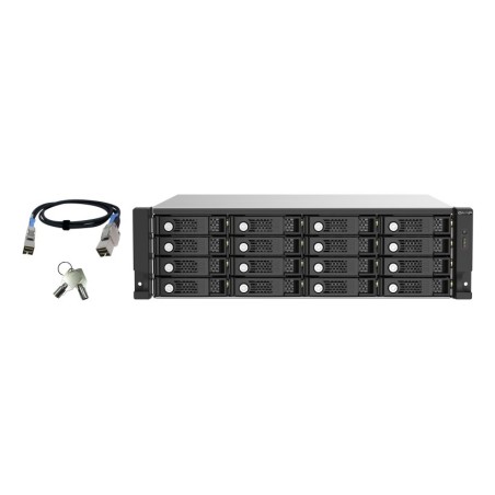 QNAP TL-R1620Sep-RP Boîtier HDD Noir, Gris 2.5/3.5"
