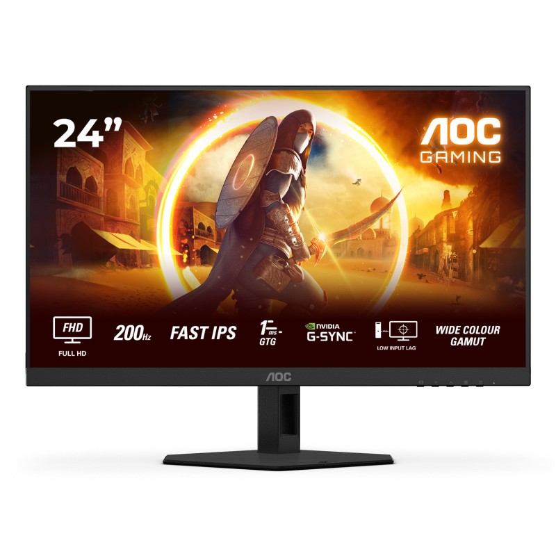 AOC G4 24G4HRE écran plat de PC 60,5 cm (23.8") 1920 x 1080 pixels Full HD LED Noir, Rouge AOC G4 24G4HRE écran plat de PC 60,5 cm (23.8") 1920 x 1080 pixels Full HD LED Noir, Rouge