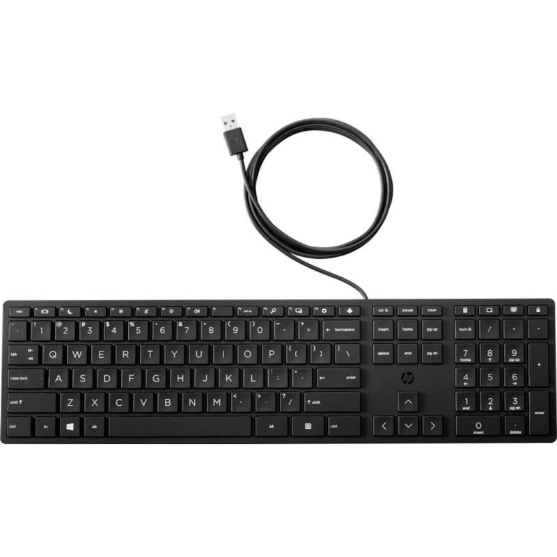 HP 320K G2 USB Wired Keyboard (Bulk Qty.12)