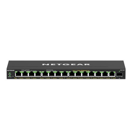 NETGEAR GS316EP Géré Gigabit Ethernet (10/100/1000) Connexion Ethernet, supportant l'alimentation via ce port (PoE) Noir