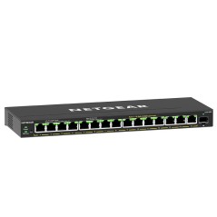 NETGEAR GS316EP Géré Gigabit Ethernet (10 100 1000) Connexion Ethernet, supportant l'alimentation via ce port (PoE) Noir