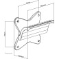 Neomounts plaque d'adaptation vesa imac