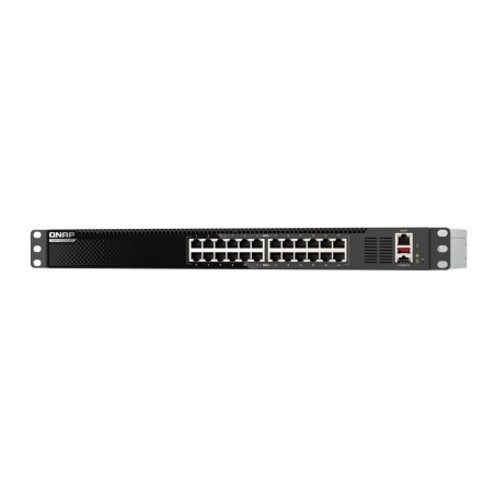 QNAP QSW-M3224-24T commutateur réseau Géré L3 10G Ethernet (100 1000 10000) 1U Noir, Argent
