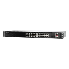 QNAP QSW-M3224-24T commutateur réseau Géré L3 10G Ethernet (100 1000 10000) 1U Noir, Argent